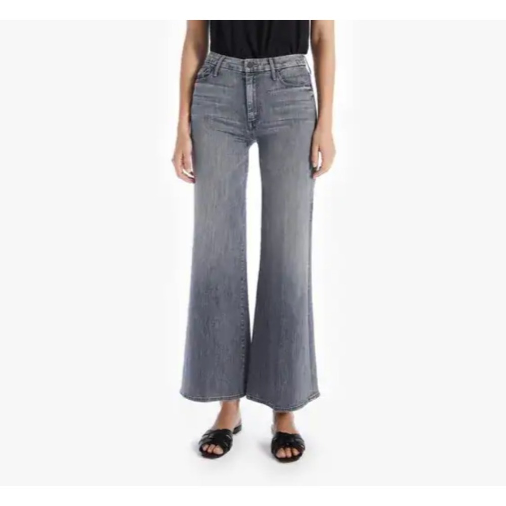 MOTHER The Roller Wide Leg 70s Inspired‎ Jeans in All-Nighter Women 25 USA $258